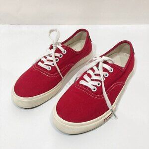 Levi's Canvas Red Sneakers Low Tops Size 7.5‎